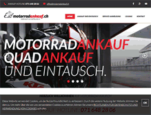 Tablet Screenshot of motorradankauf.ch